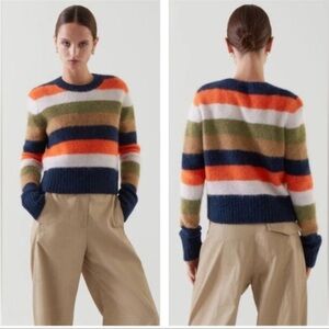 COS alpaca wool blend Striped Multicolor Sweater